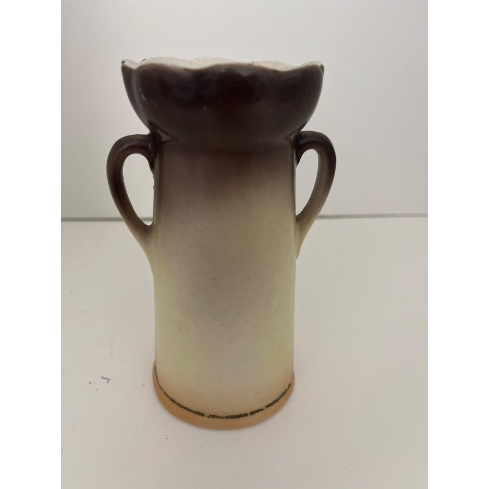 Antique 1900’s Czech Rose Art Pottery Vase 5 1/2” - Picture 4 of 7